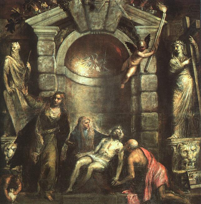  Titian Entombment (Pieta) china oil painting image